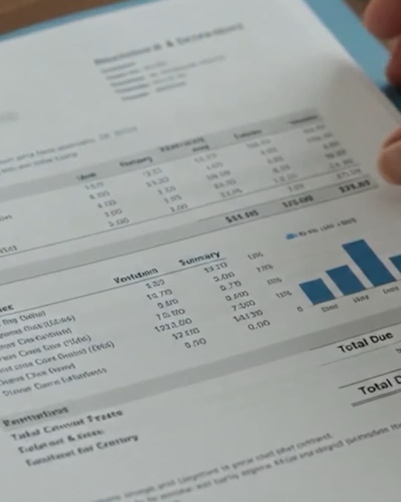 A printed statement with a chart, the kind of disclosure that goes stale